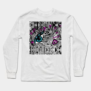 I have Got My Eye on You Miniature Tangle 14 Var 2 Long Sleeve T-Shirt